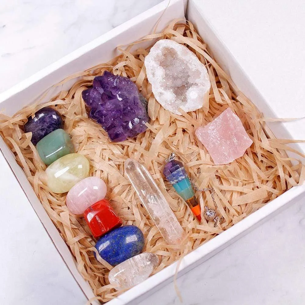 12 Healing Crystals in a Box - Glova