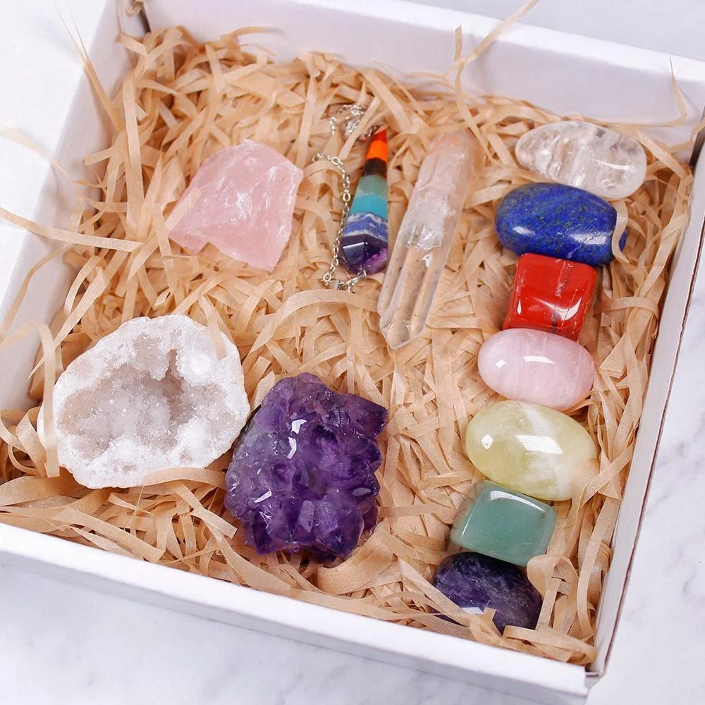 12 Healing Crystals in a Box - Glova