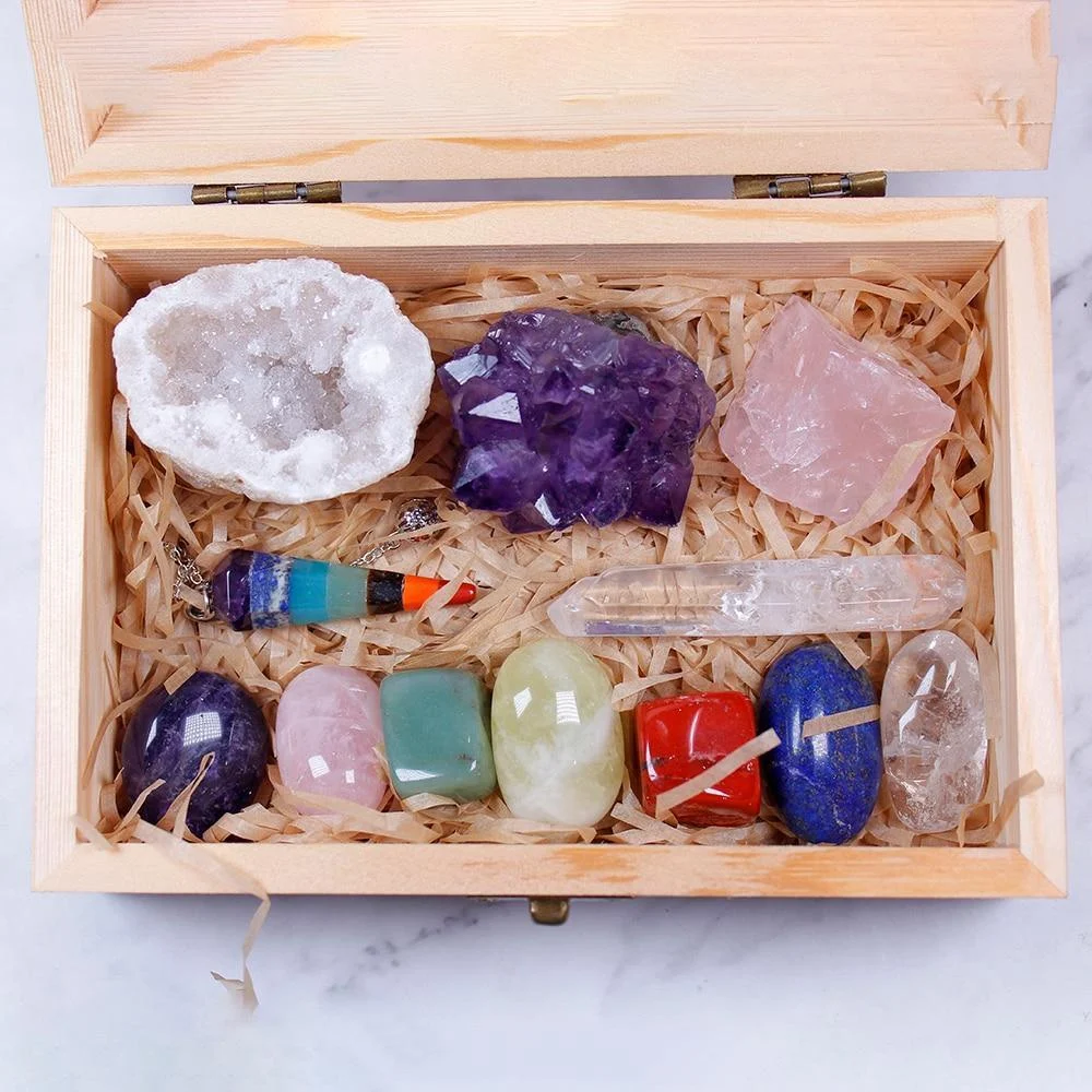 12 Healing Crystals in a Box - Glova