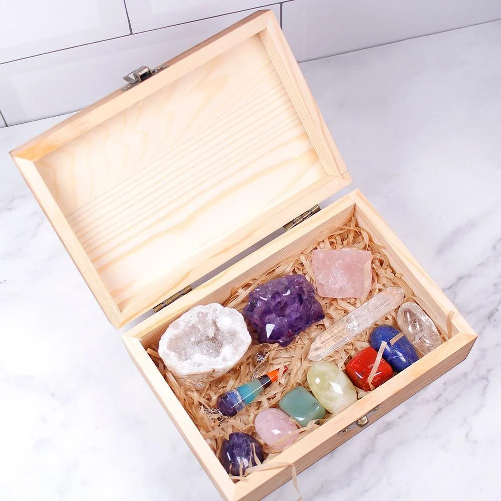 12 Healing Crystals in a Box - Glova