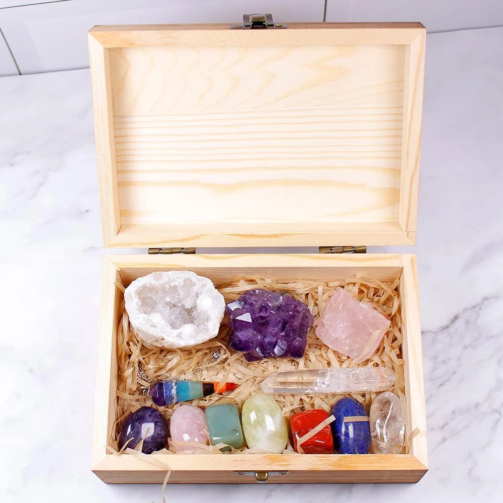 12 Healing Crystals in a Box - Glova