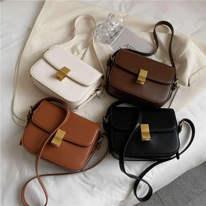 3 Layers Vintage Box Crossbody PU Leather Handbag - Glova