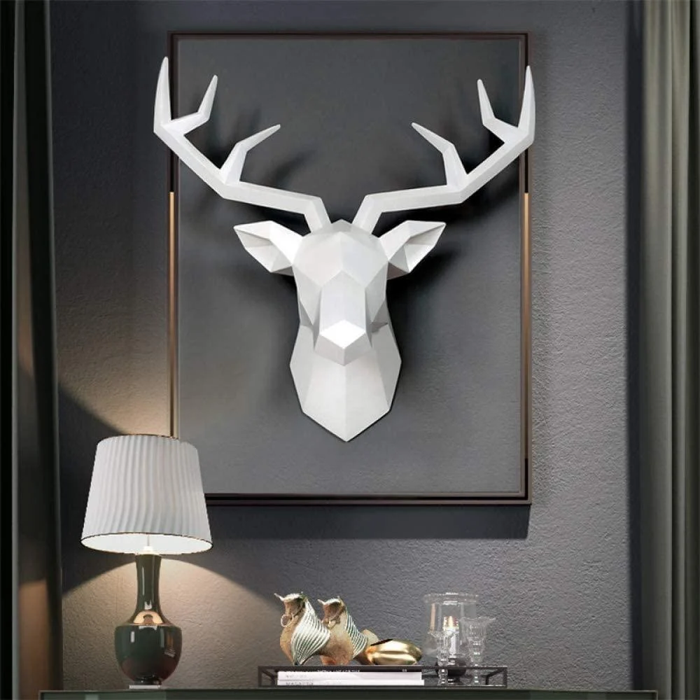 3D Deer Head Wall Statue - Glova