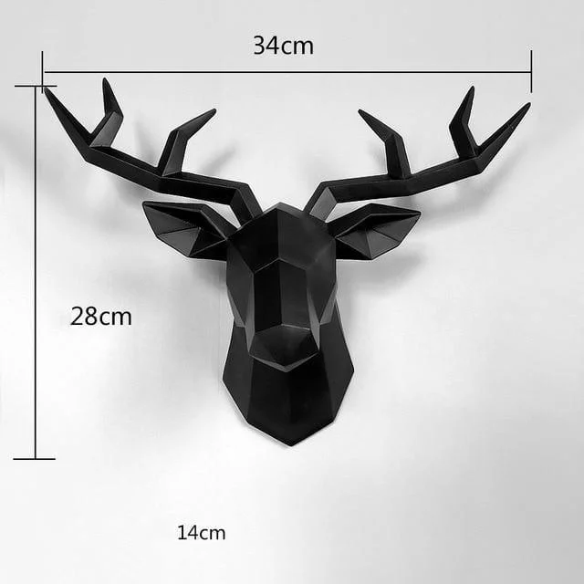 3D Deer Head Wall Statue - Glova