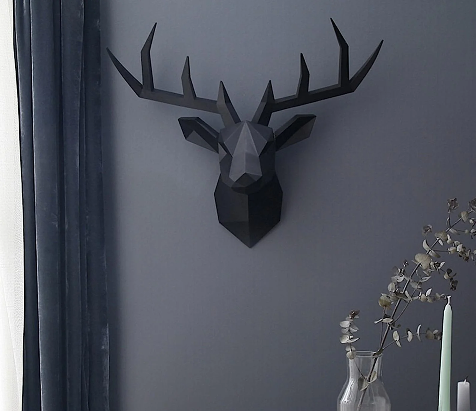 3D Deer Head Wall Statue - Glova