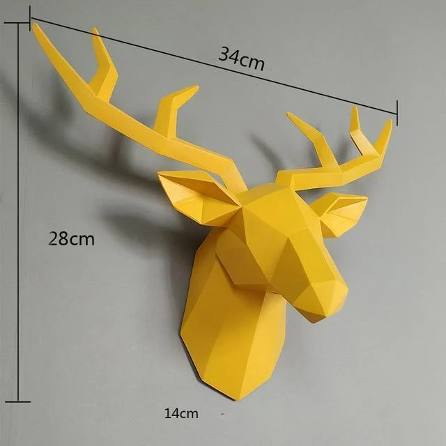 3D Deer Head Wall Statue - Glova