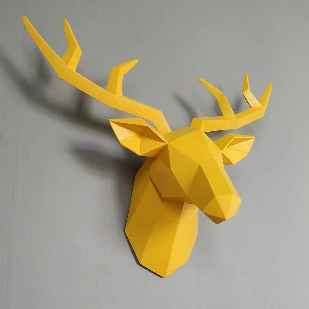 3D Deer Head Wall Statue - Glova