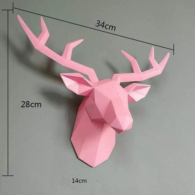 3D Deer Head Wall Statue - Glova