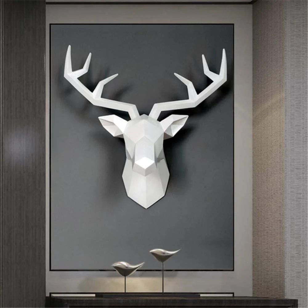 3D Deer Head Wall Statue - Glova