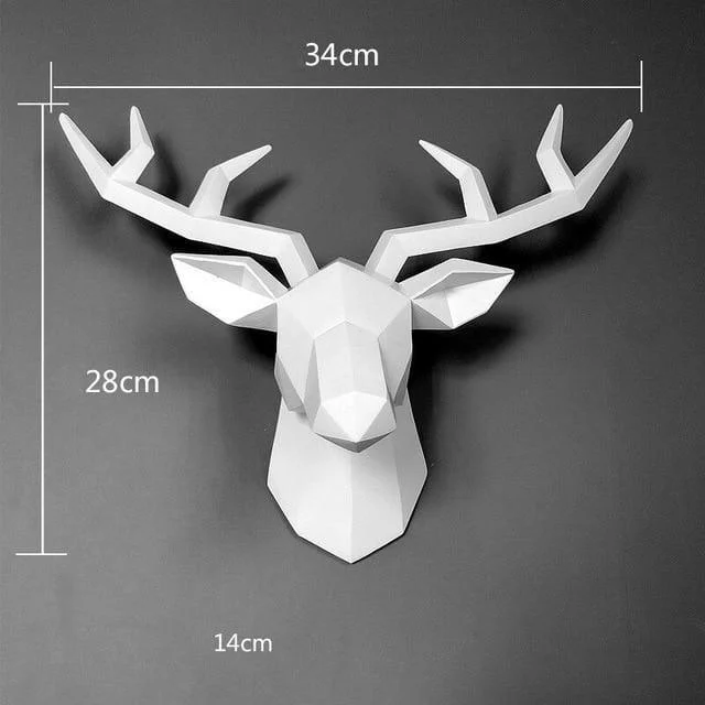 3D Deer Head Wall Statue - Glova