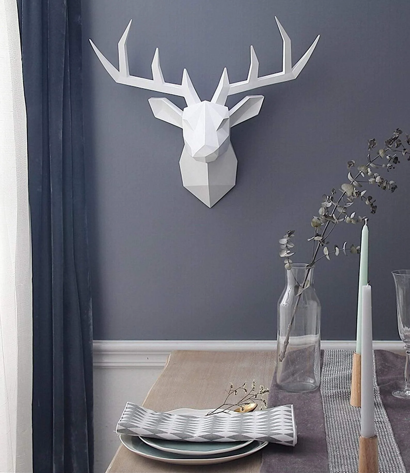 3D Deer Head Wall Statue - Glova