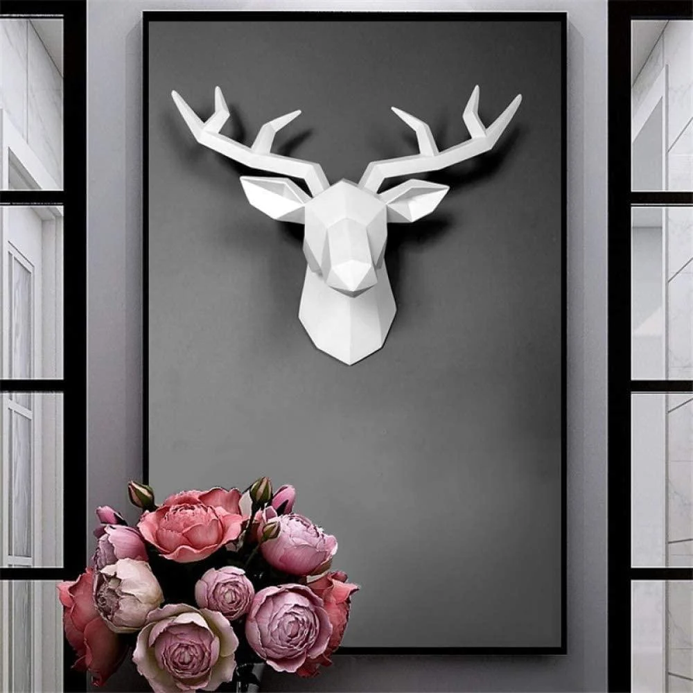 3D Deer Head Wall Statue - Glova