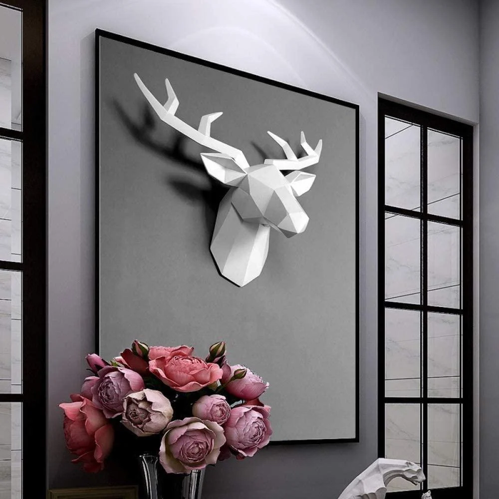 3D Deer Head Wall Statue - Glova