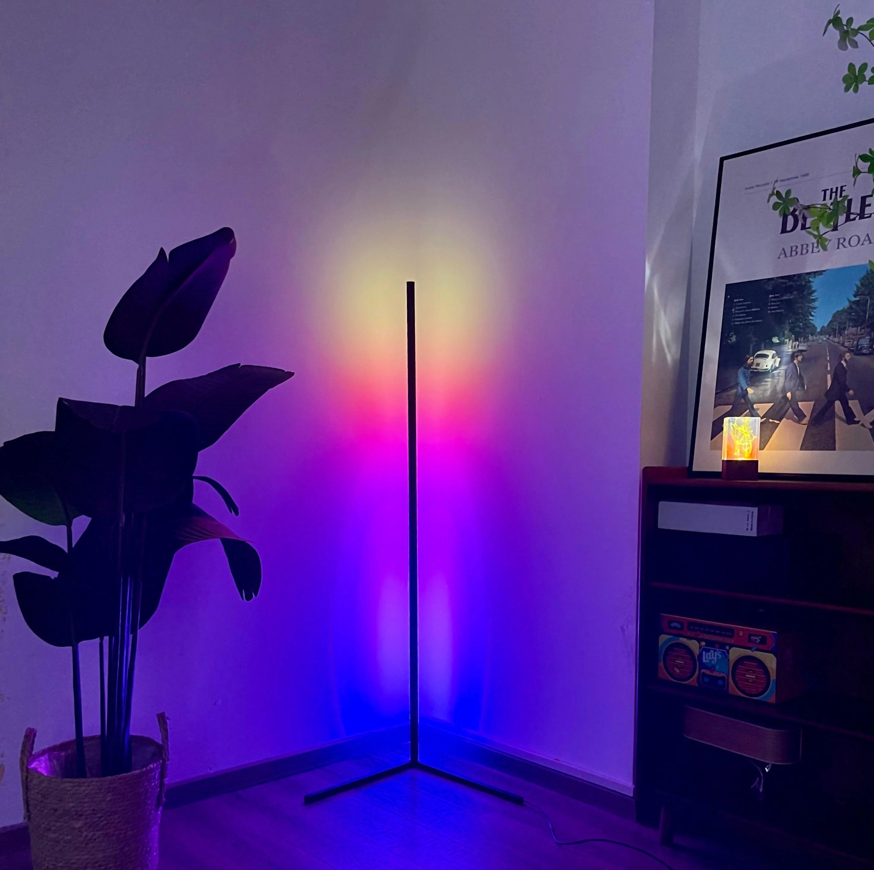 55'' RGB Color Corner Floor Lamp - Glova