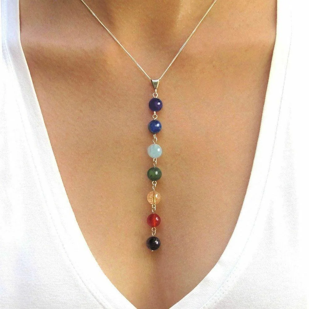 7 Chakra Beads Necklace - Glova