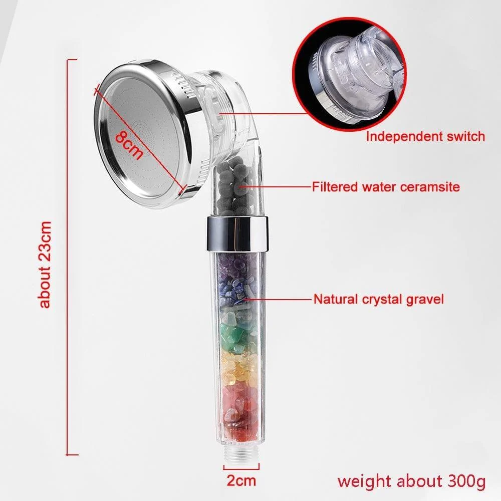 7 Chakra Crystal Shower Head - Glova