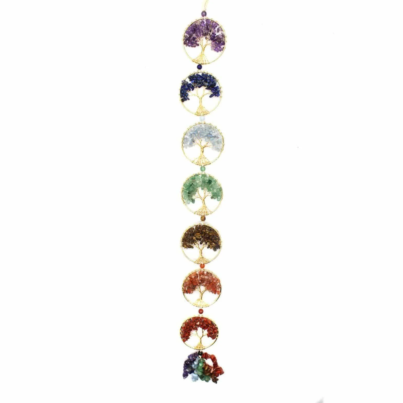 7 Chakra Tree Of Life Wall Hanging Pendant - Glova