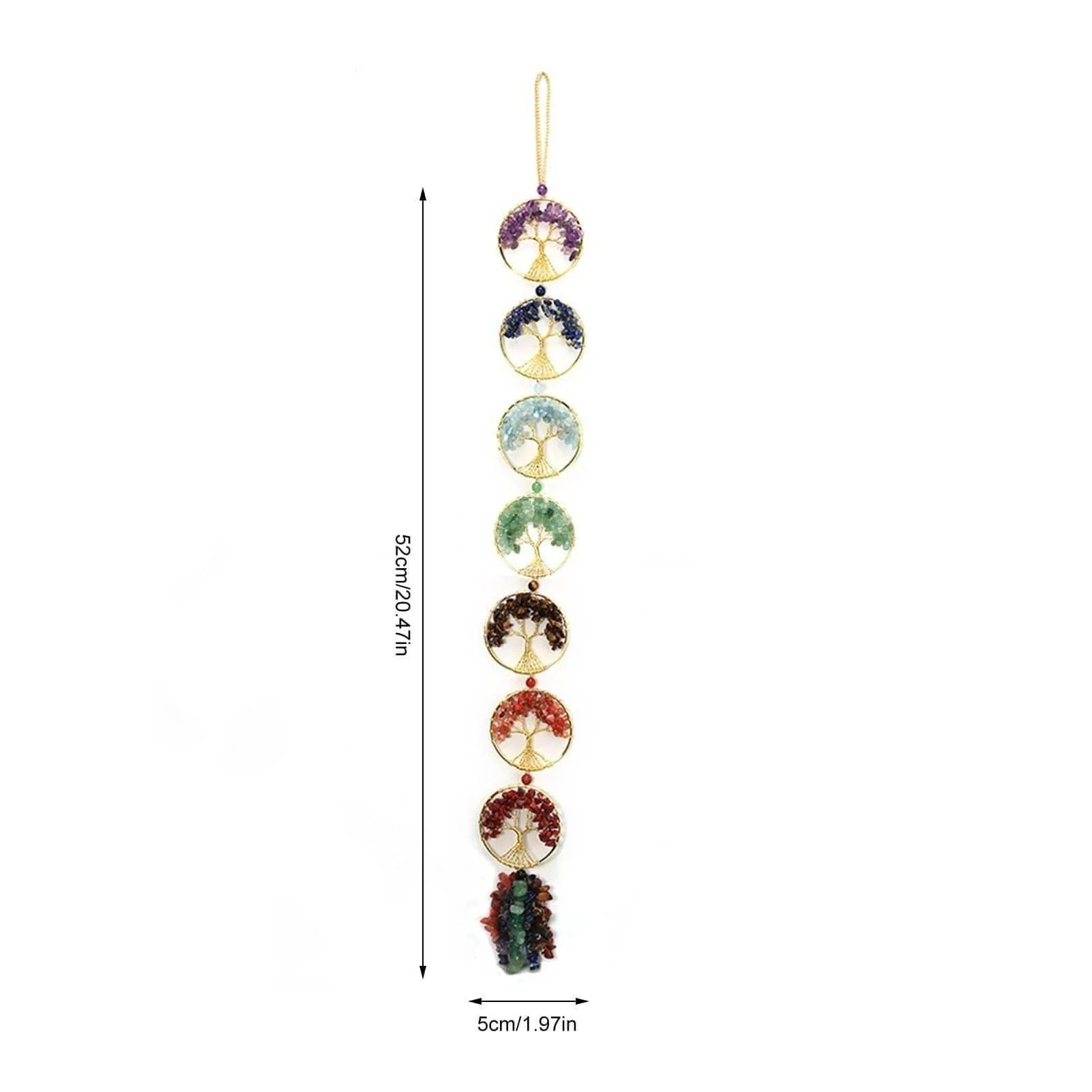 7 Chakra Tree Of Life Wall Hanging Pendant - Glova