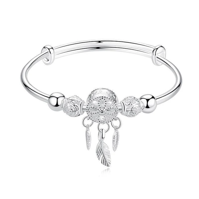 925 Sterling Silver Dreamcatcher Bracelet - Glova