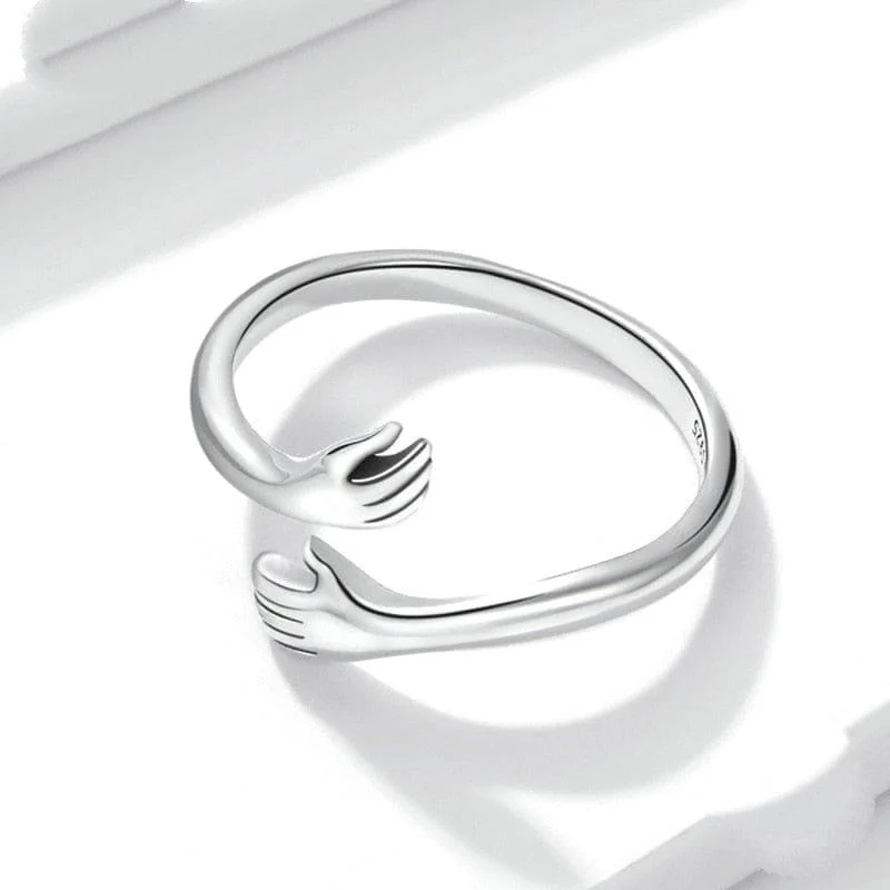 925 Sterling Silver Hug Ring - Glova