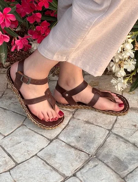 Leather Barefoot Sandals Grounding Sandals2223 1