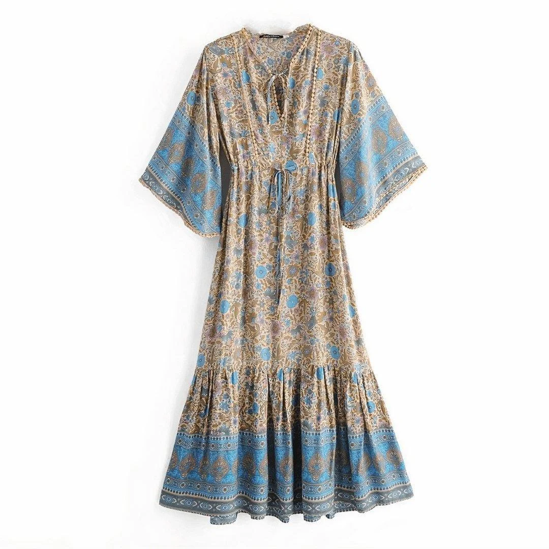 Aba Bohemian Maxi Dress - Glova