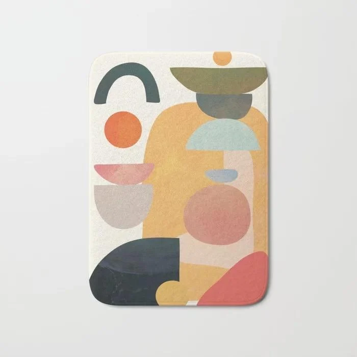 Abstract Art Bath Mat - Glova