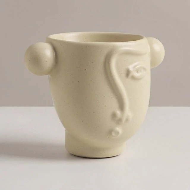 Abstract Face Ceramic Mugs (3 Colors) - Glova