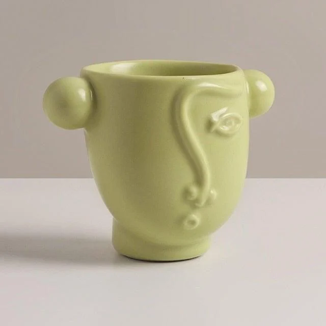 Abstract Face Ceramic Mugs (3 Colors) - Glova