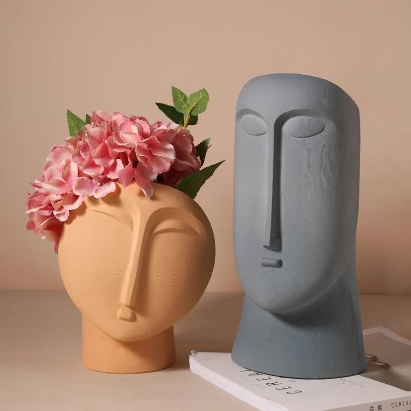 Abstract Face Flower Pot - Glova