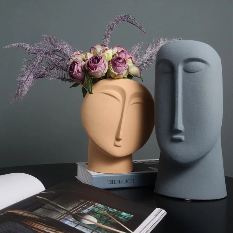 Abstract Face Flower Pot - Glova