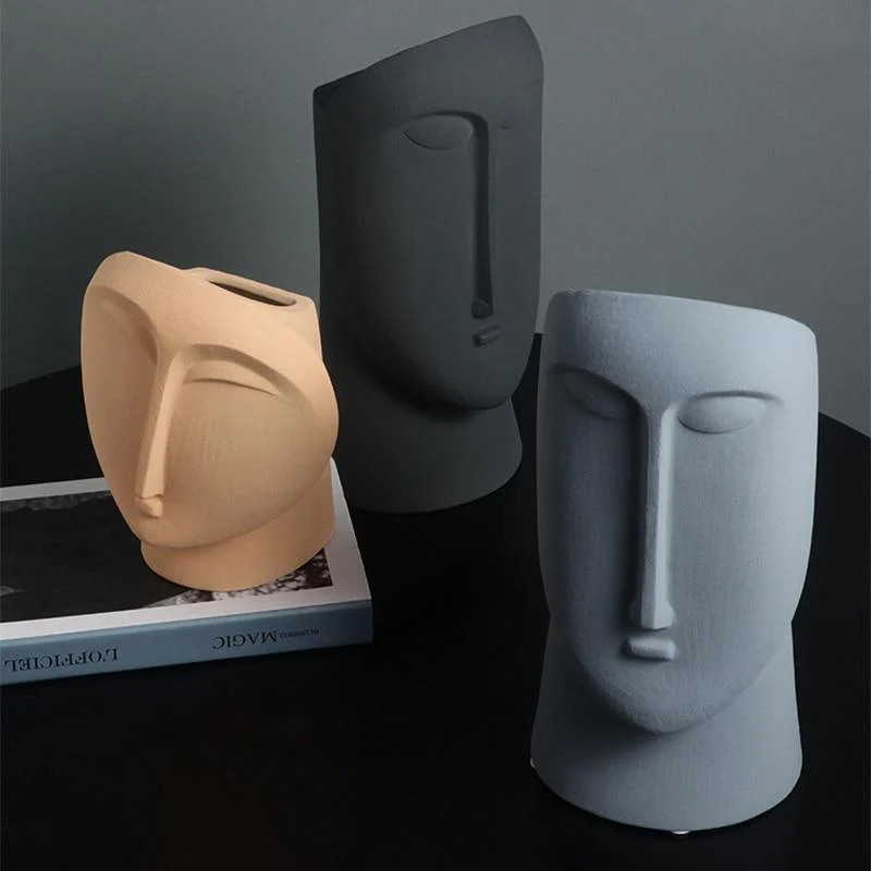 Abstract Face Flower Pot - Glova