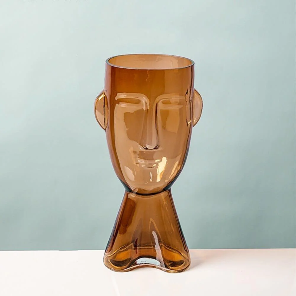 Abstract Human Face Flower Vase - Glova