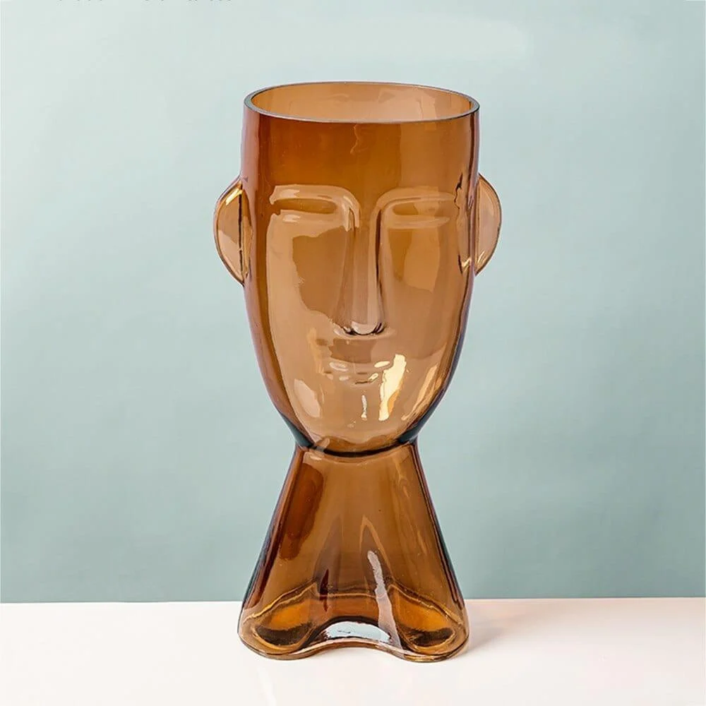 Abstract Human Face Flower Vase - Glova