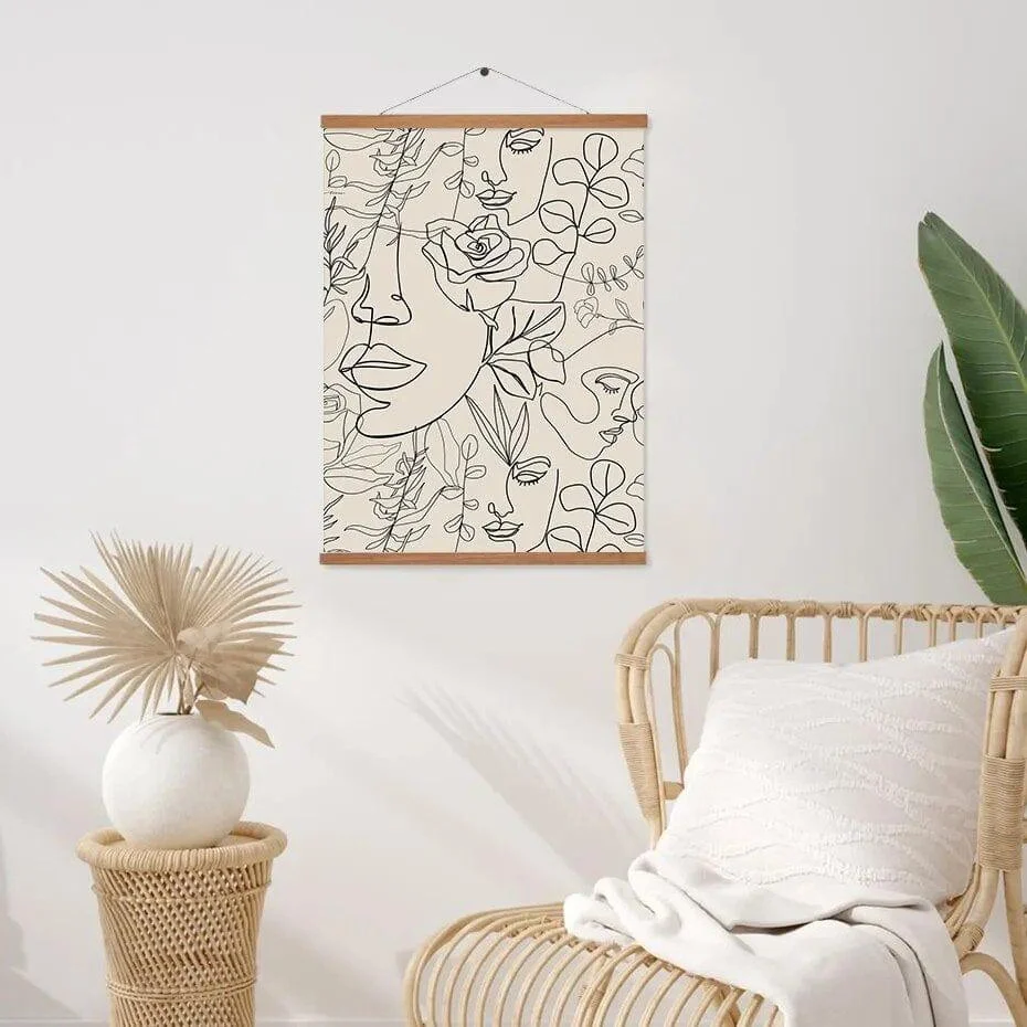 Abstract Line Drawing Boho Poster - Glova