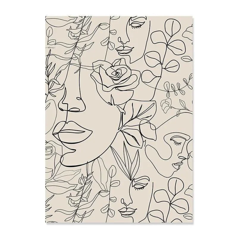 Abstract Line Drawing Boho Poster - Glova