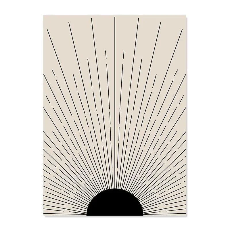 Abstract Line Drawing Boho Poster - Glova