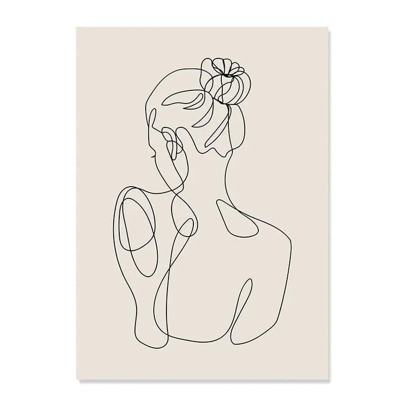 Abstract Line Drawing Boho Poster - Glova