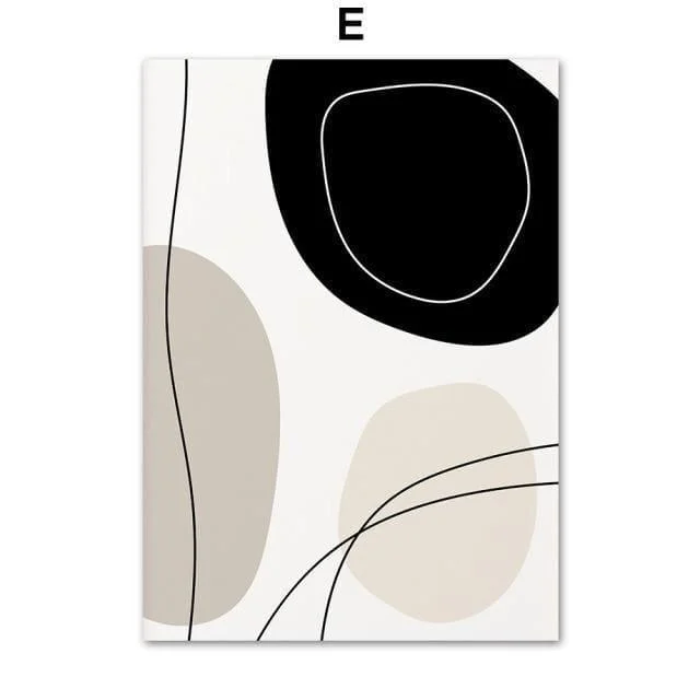 Abstract Line Nordic Posters - Glova