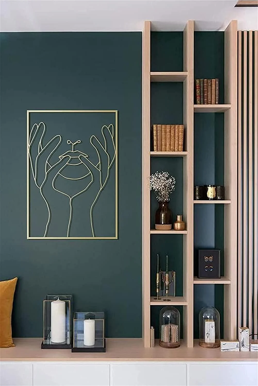 Abstract Single Line Metal Wall Art - Glova