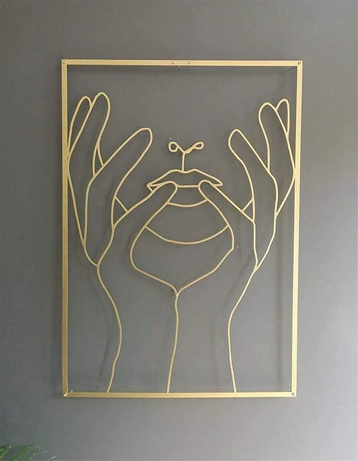 Abstract Single Line Metal Wall Art - Glova