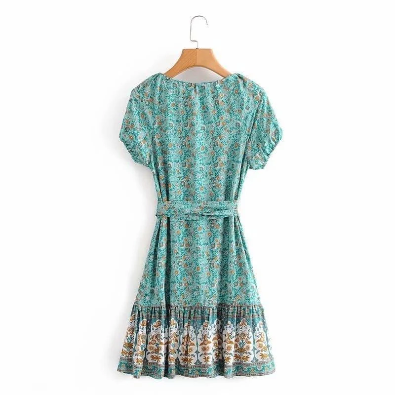 Adamina Boho Mini Dress ( 3 Colors ) - Glova