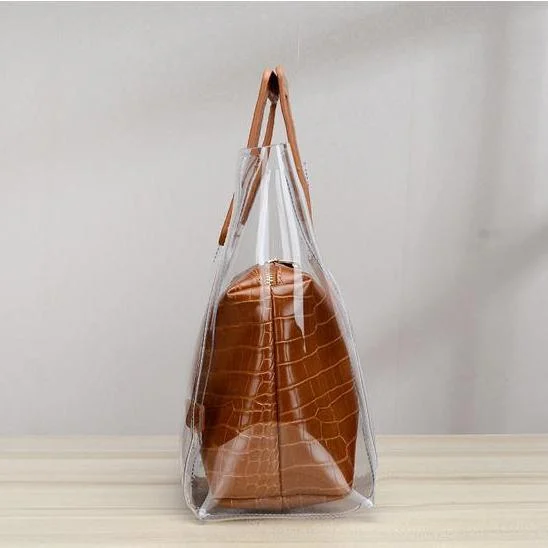 Addison Clear PVC Tote Bags - 4 Colors - Glova