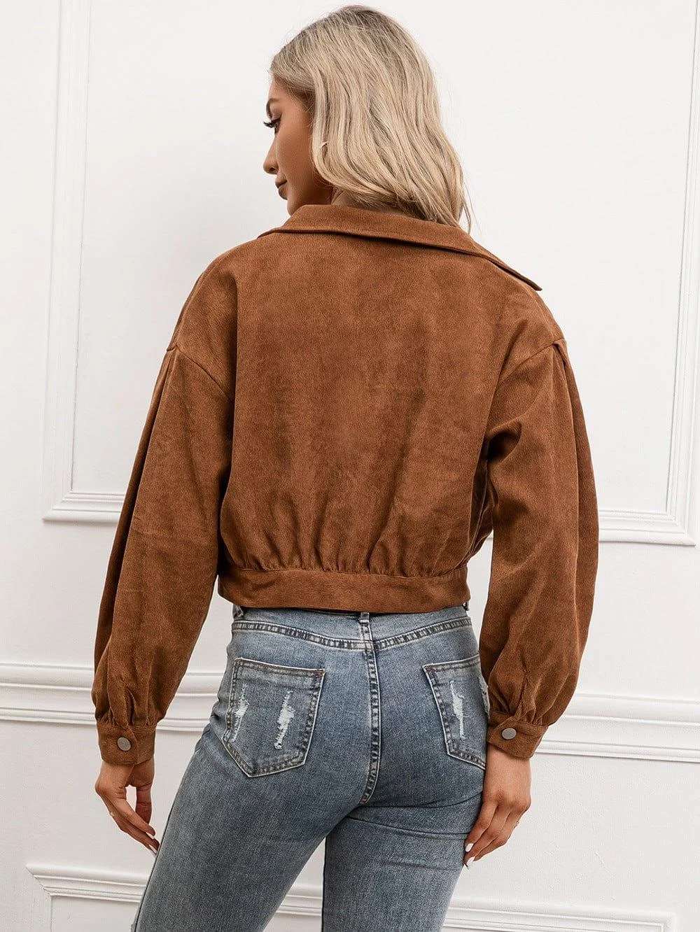 Addison Corduroy Crop Jacket - Glova