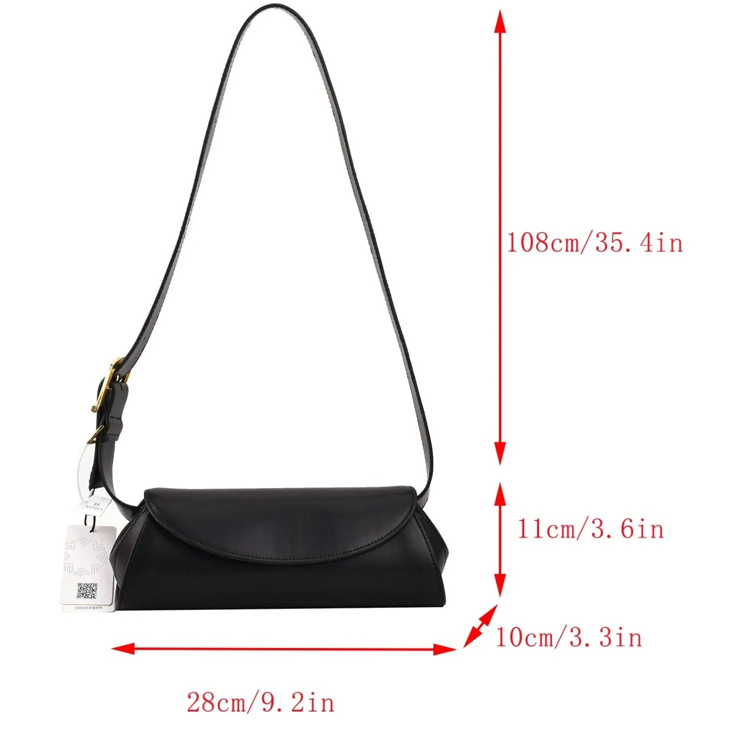 Adjustable Wide Strap Underarm Small Crossbody Bag - Glova