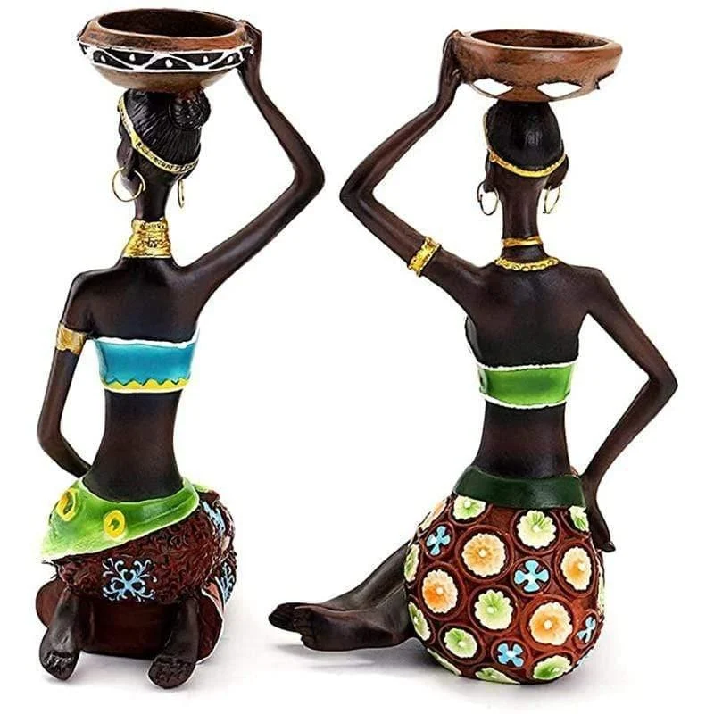 African Woman Candle Holder - Glova