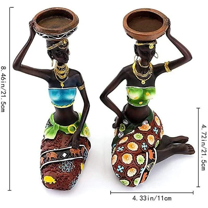 African Woman Candle Holder - Glova