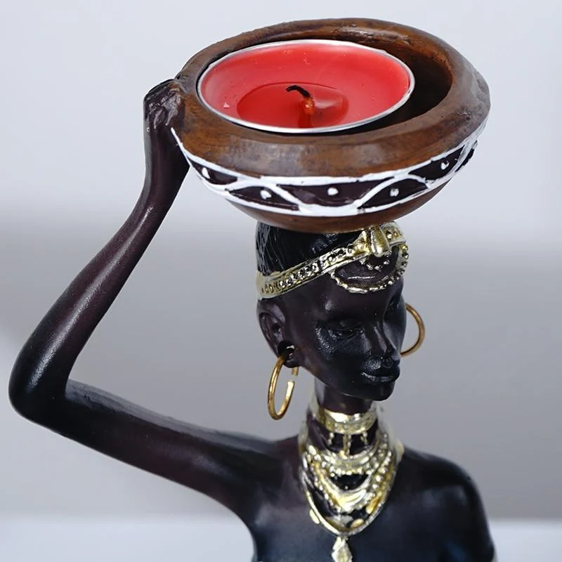 African Woman Candle Holder - Glova