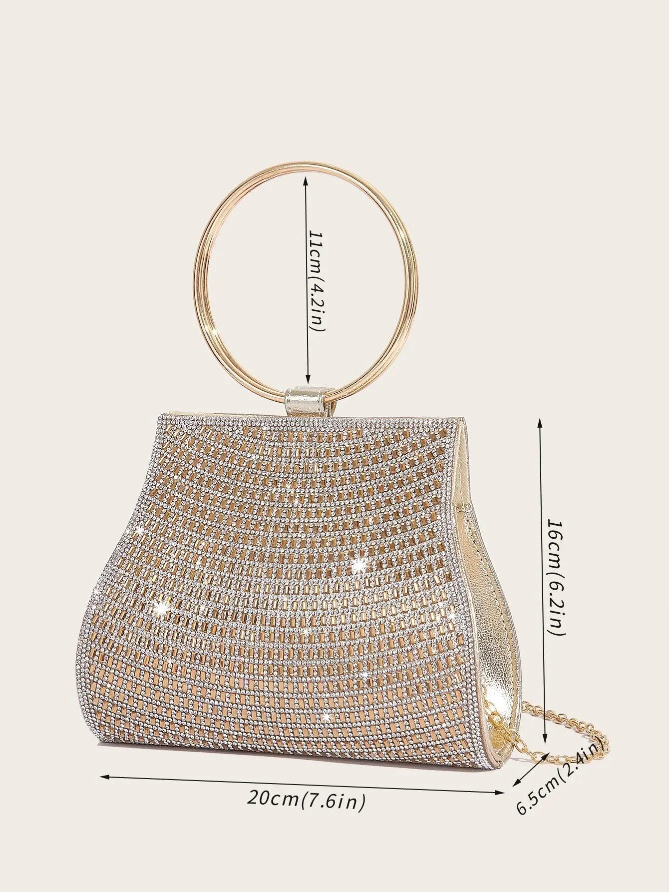 Agueda Rhinestones Evening Bag - Glova