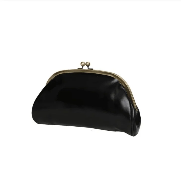 Aki Vintage Faux Leather Coin Clutch Bag - Glova